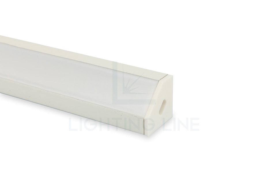 Tapa para perfil en aluminio para tiras de led PRA-AN01-WP-W Tapa para perfil en aluminio para tiras de led PRA-AN01-WP-W