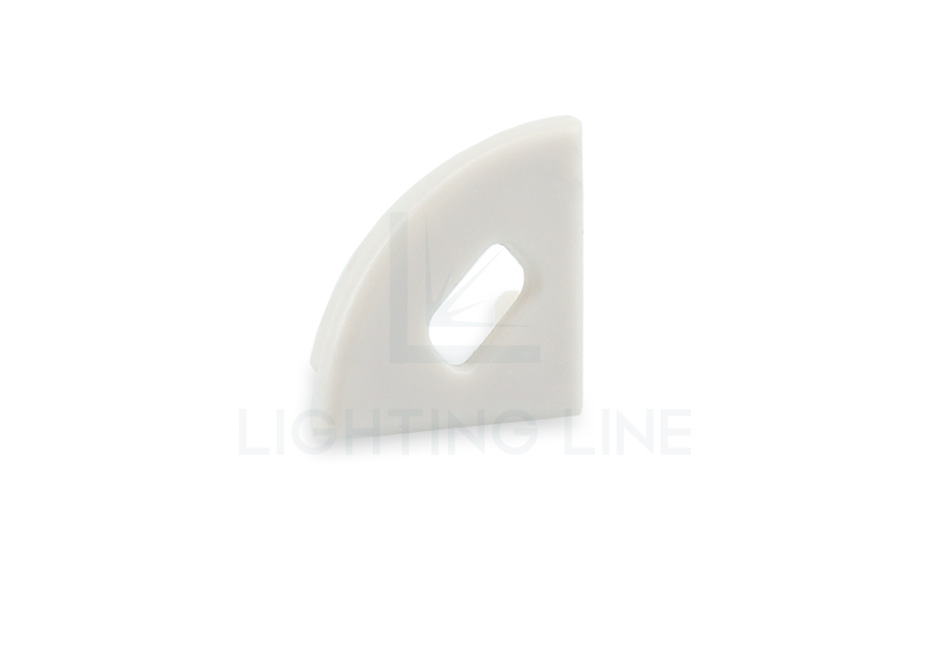 Tapa para perfil en aluminio para tiras de led PRA-AN0203-GP-W