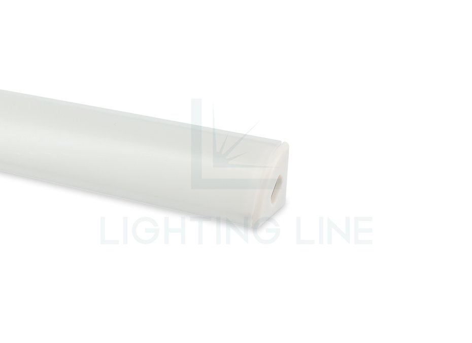 Tapa para perfil en aluminio para tiras de led PRA-AN0203-GP-W