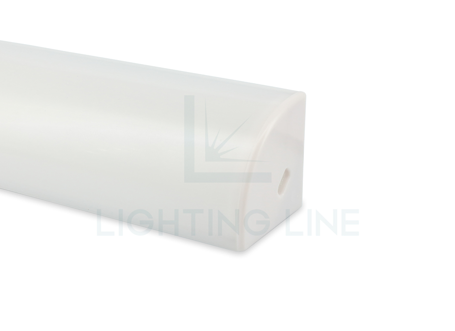 Tapa para perfil en aluminio para tiras de led PRA-AN0405-GP-W