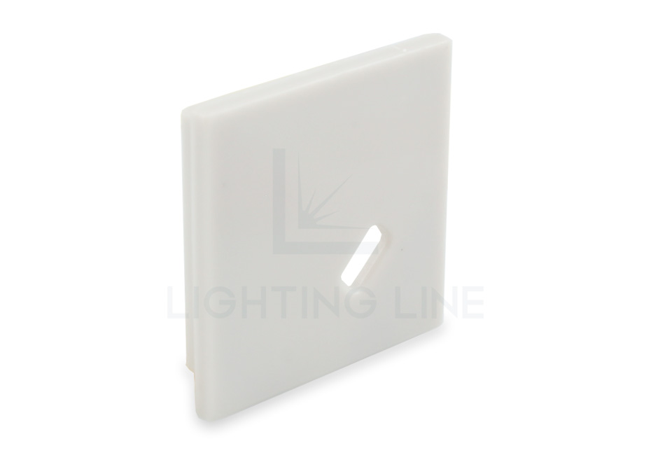 Tapa para perfil en aluminio para tiras de led PRA-AN0405L-GP-W