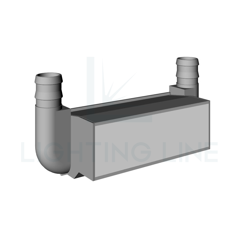 Tapa para perfil en aluminio para tiras de led PRA-CC01-3D-W25