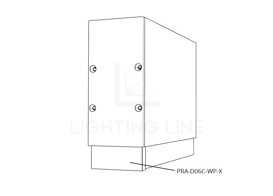 Tapa para perfil en aluminio para tiras de led PRA-D06C-WP-X