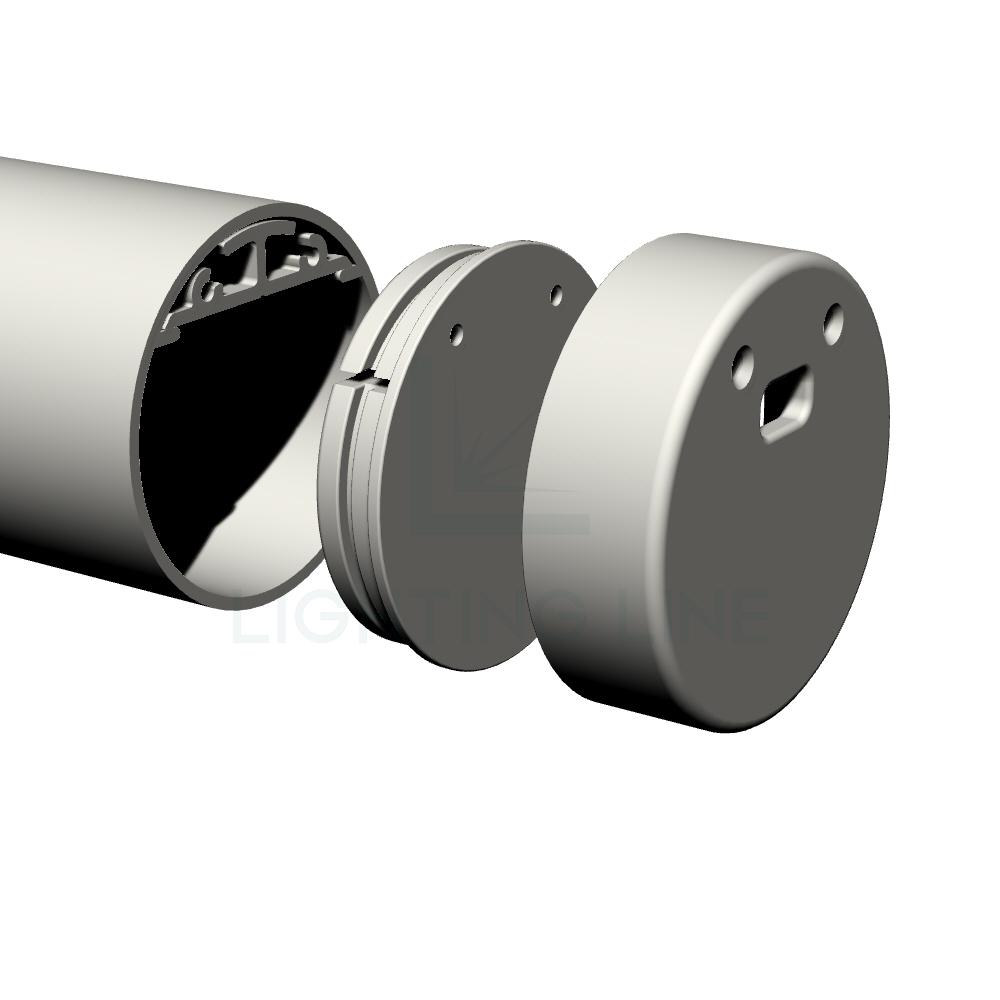 Tapa para perfil en aluminio para tiras de led PRA-D15W-WS-U Tapa para perfil en aluminio para tiras de led PRA-D15W-WS-U