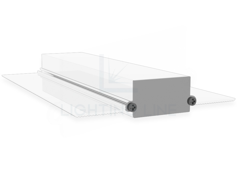 Tapa para perfil en aluminio para tiras de led PRA-DW07-SM-U