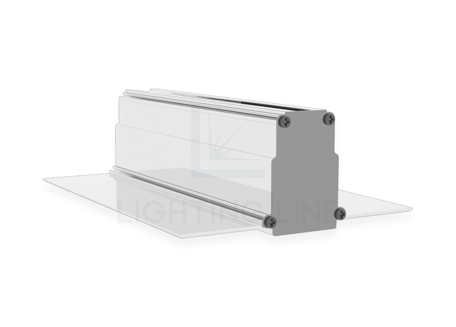 Tapa para perfil en aluminio para tiras de led PRA-DW11-SM-U
