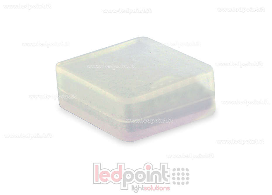 Tapa para perfil en aluminio para tiras de led Lx-ENC-8-N