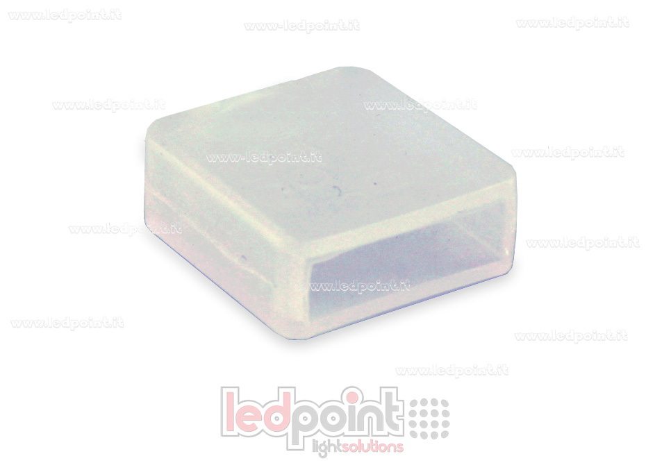 Tapa para perfil en aluminio para tiras de led Lx-ENC-8-N