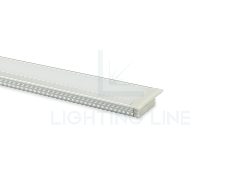 Tapa para perfil en aluminio para tiras de led PRA-RE01-GP-N