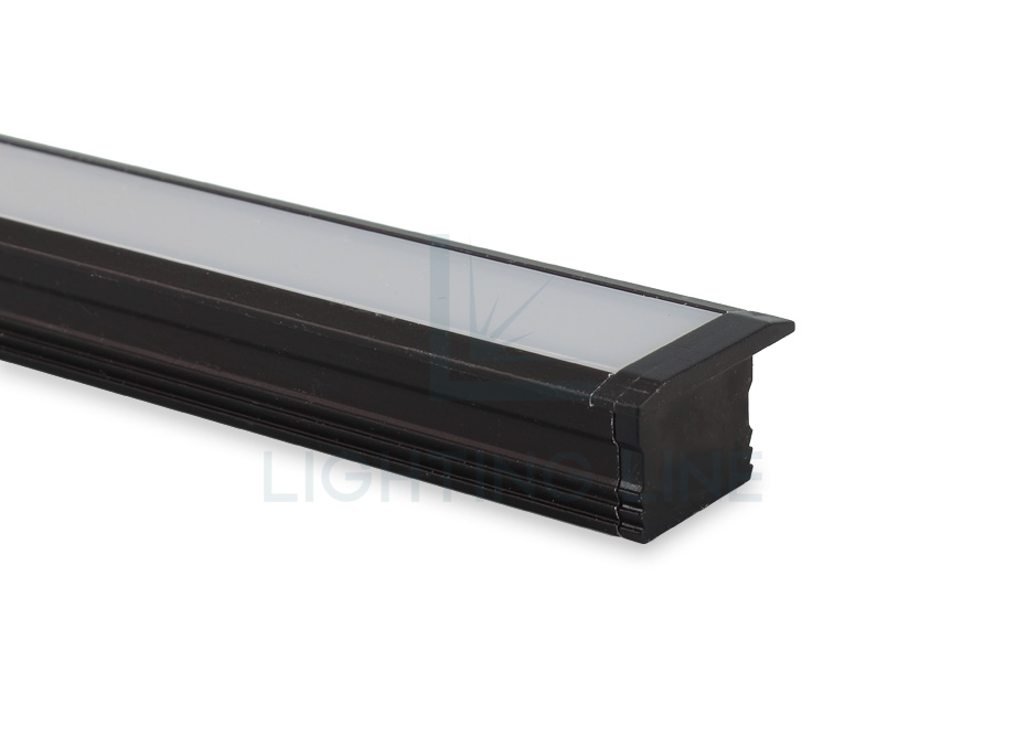 Tapa para perfil en aluminio para tiras de led PRA-RE02-BP-N Tapa para perfil en aluminio para tiras de led PRA-RE02-BP-N