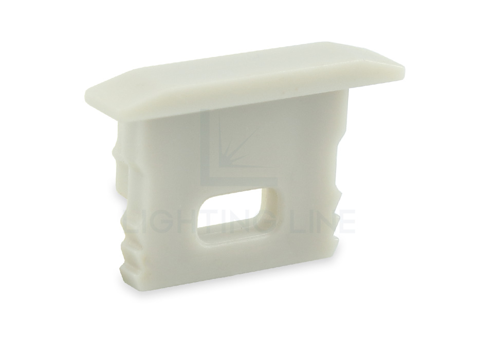 Tapa para perfil en aluminio para tiras de led PRA-RE02-GP-W