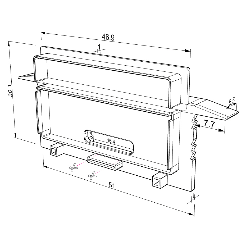 Tapa para perfil en aluminio para tiras de led PRA-RE04A-GP-W Tapa para perfil en aluminio para tiras de led PRA-RE04A-GP-W