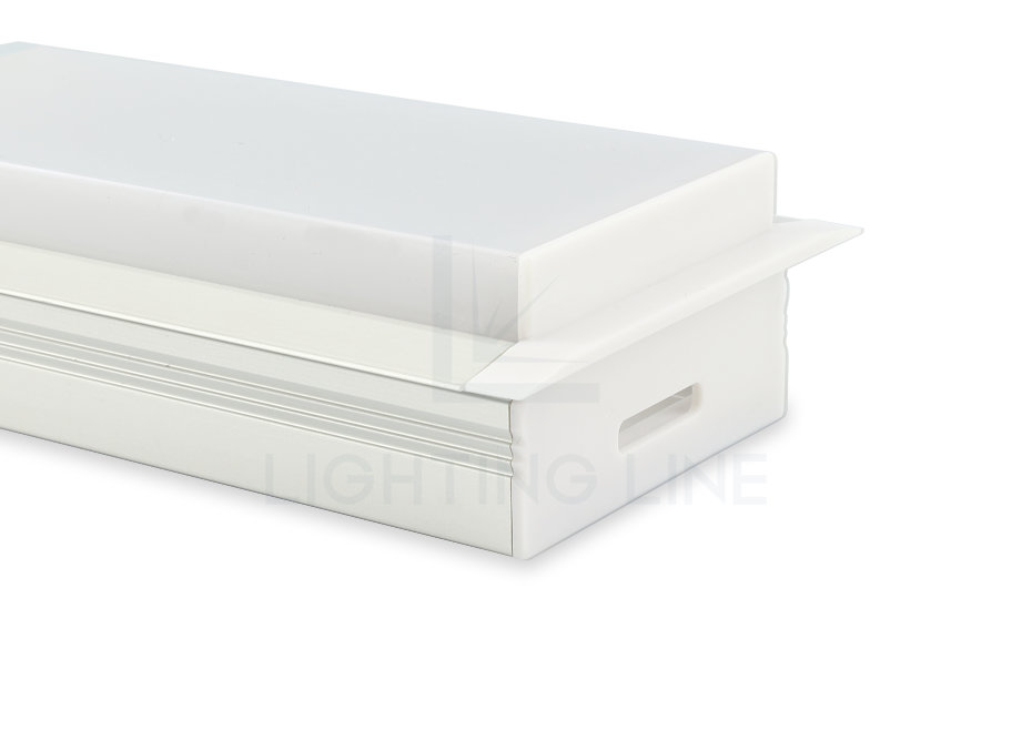 Tapa para perfil en aluminio para tiras de led PRA-RE04A-WP-W