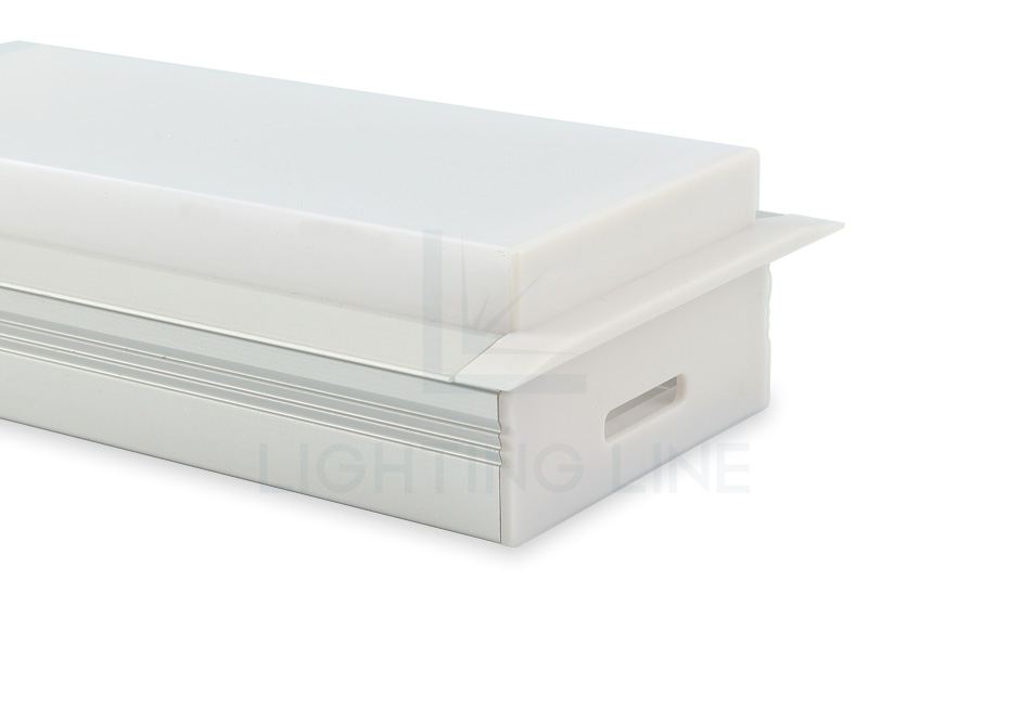 Tapa para perfil en aluminio para tiras de led PRA-RE04A-GP-W Tapa para perfil en aluminio para tiras de led PRA-RE04A-GP-W