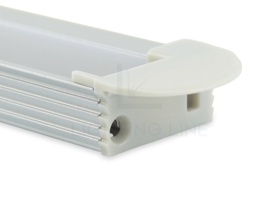 Tapa para perfil para tiras de led PRA-RE10R-GP-R Tapa para perfil para tiras de led PRA-RE10R-GP-R