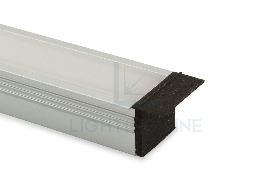 Tapa para perfil en aluminio para tiras de led PRA-RE11-BP-N