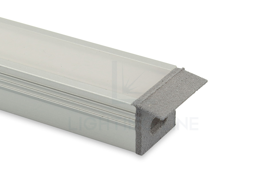 Tapa para perfil en aluminio para tiras de led PRA-RE11-GP-W