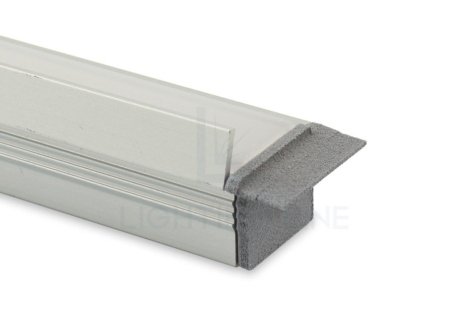 Tapa para perfil en aluminio para tiras de led PRA-RE12-GP-N