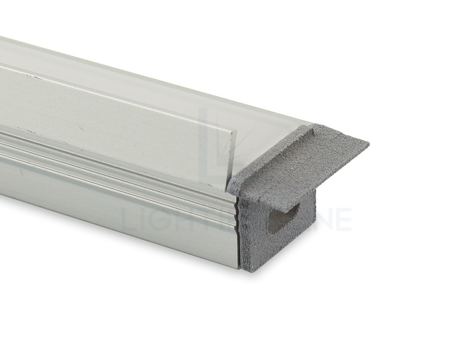 Tapa para perfil en aluminio para tiras de led PRA-RE12-GP-W