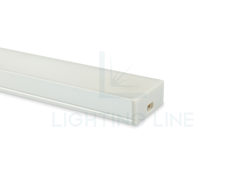 Tapa para perfil en aluminio para tiras de led PRA-SL06-GP-W