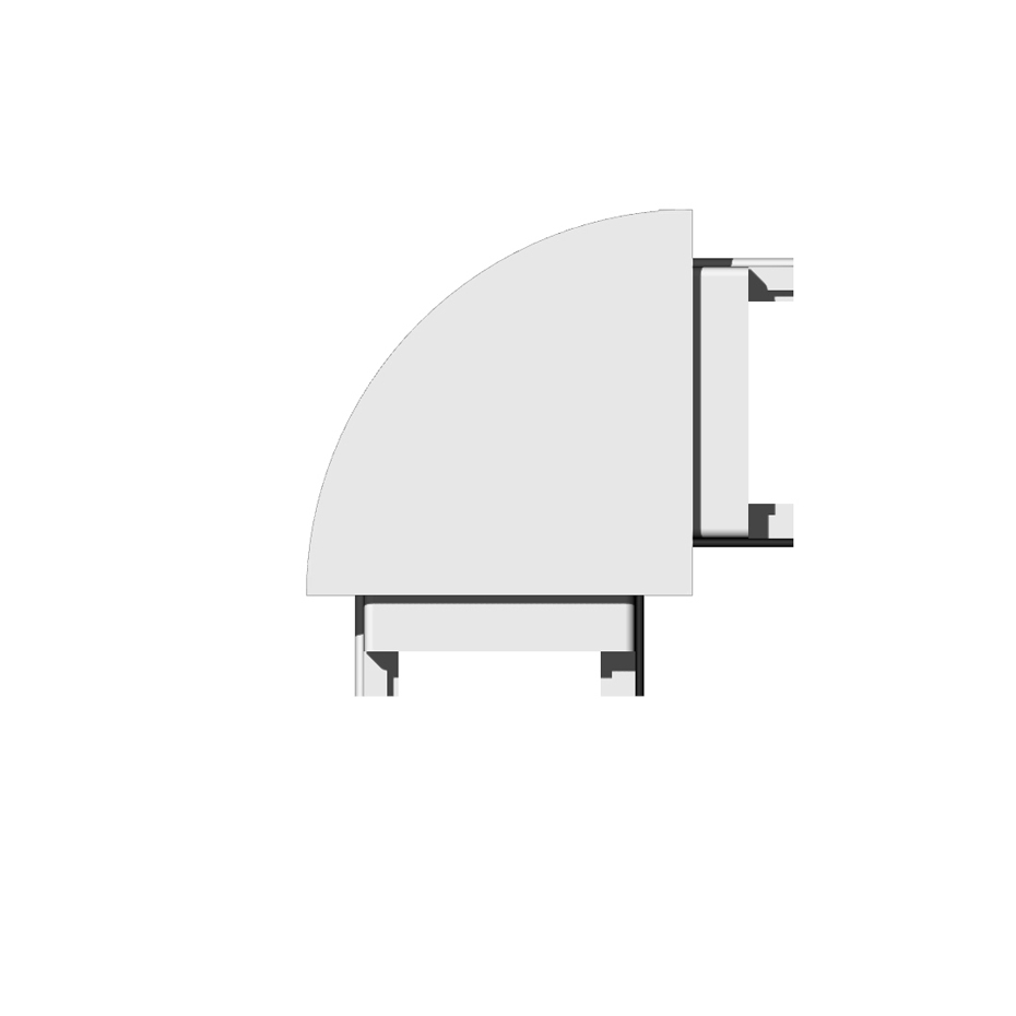 Tapa para perfil en aluminio para tiras de led PRA-SL08-X
