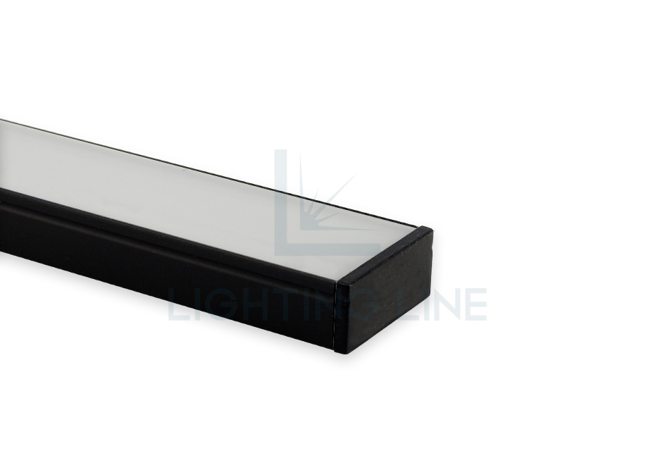 Tapa para perfil en aluminio para tiras de led PRA-SL08-BP-N