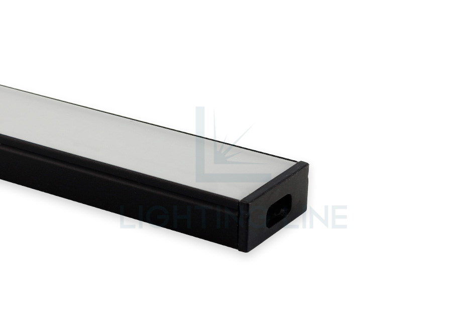 Tapa para perfil en aluminio para tiras de led PRA-SL08-BP-W