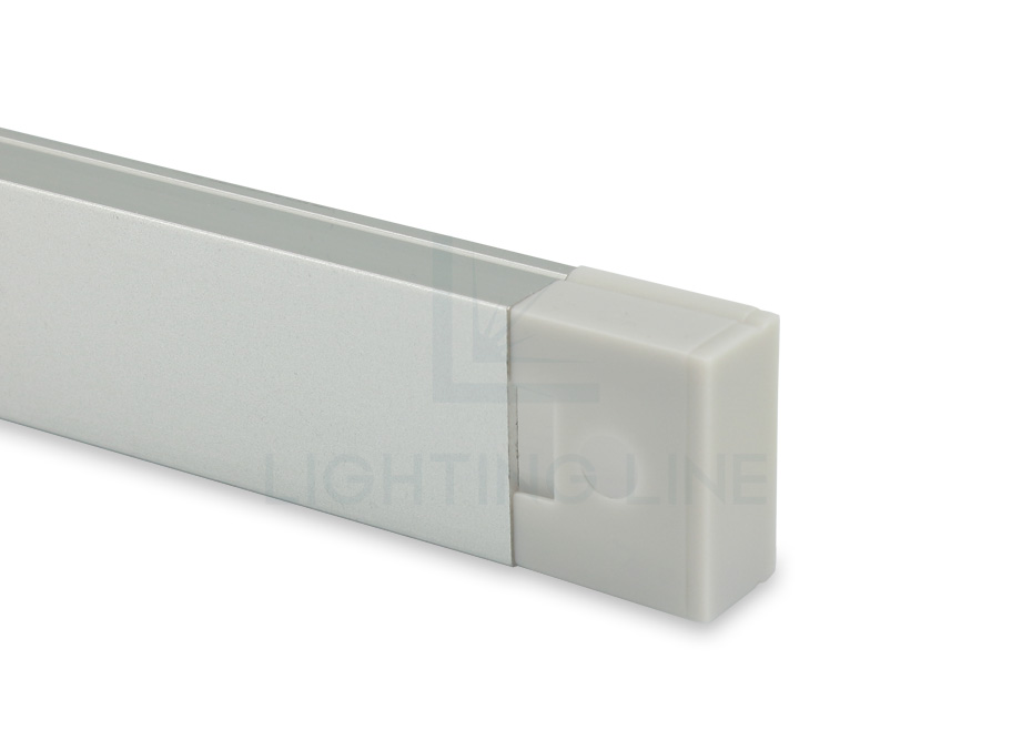 Tapa para perfil en aluminio para tiras de led PRA-SL08-GP-F
