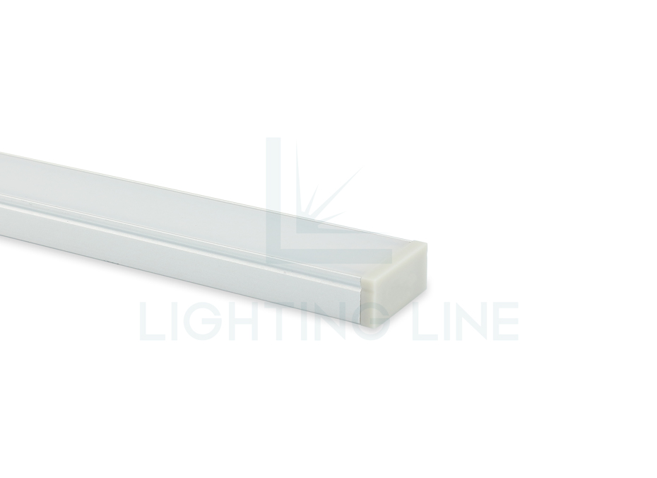 Tapa para perfil en aluminio para tiras de led PRA-SL08-GP-N