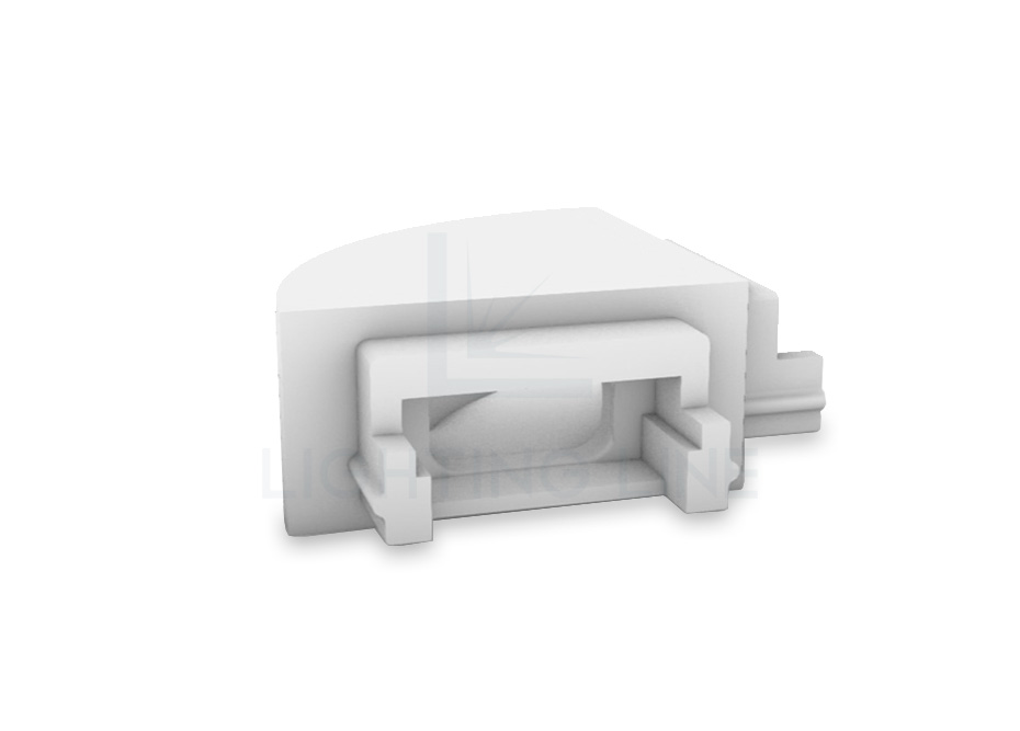 Tapa para perfil en aluminio para tiras de led PRA-SL08-X
