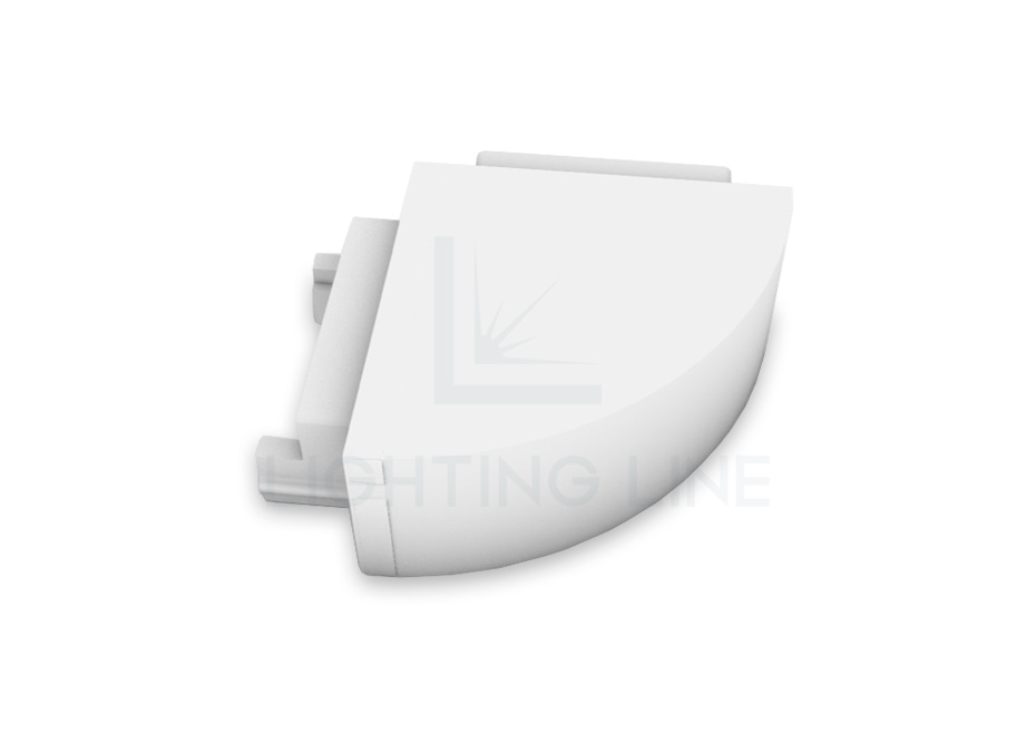 Tapa para perfil en aluminio para tiras de led PRA-SL08-X
