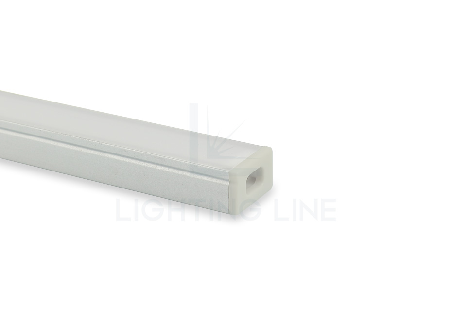 Tapa para perfil en aluminio para tiras de led PRA-SL12-GP-W