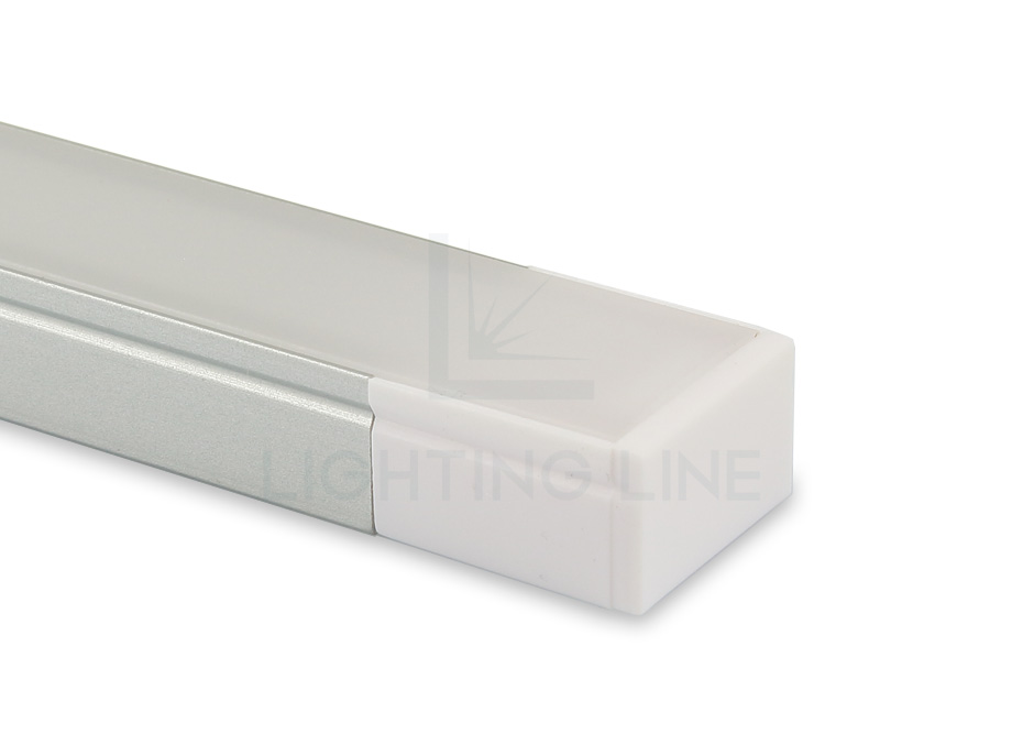 Tapa para perfil en aluminio para tiras de led PRA-SL12-WP-F