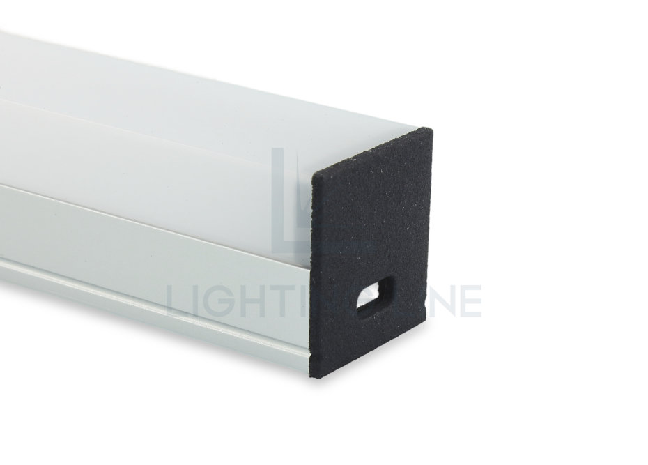 Tapa para perfil en aluminio para tiras de led PRA-SL15A-BP-W