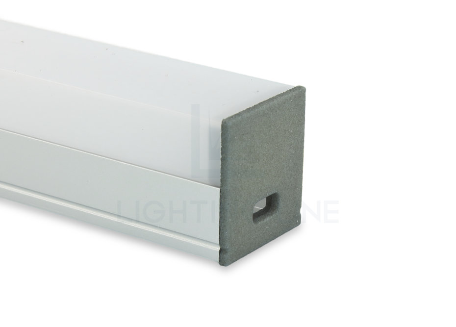 Tapa para perfil en aluminio para tiras de led PRA-SL15A-GP-W