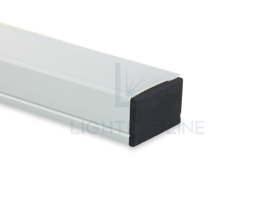 Tapa para perfil en aluminio para tiras de led PRA-SL15B-BP-N