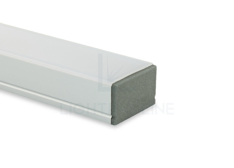Tapa para perfil en aluminio para tiras de led PRA-SL15B-GP-N
