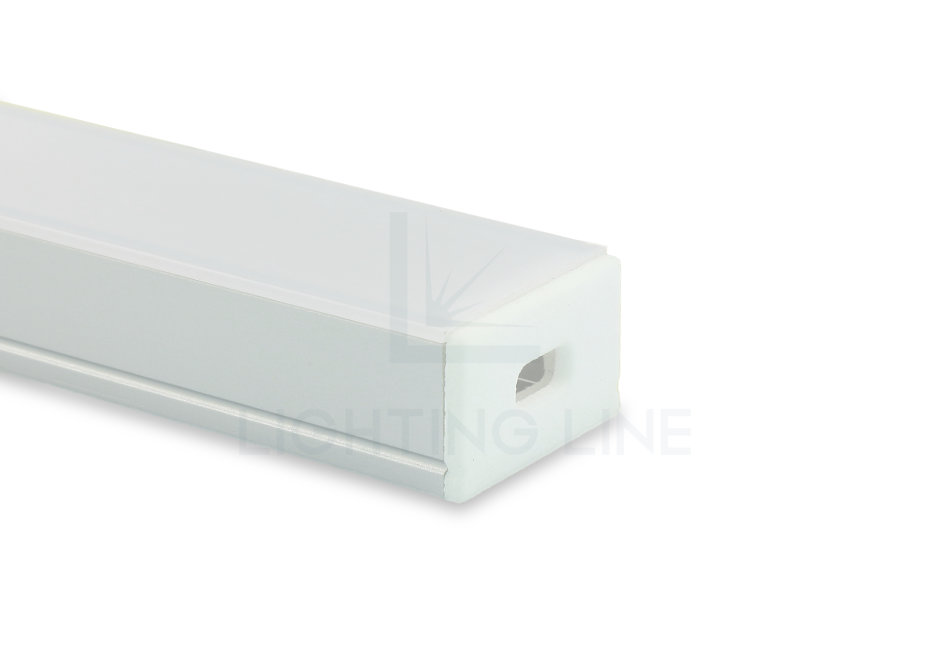 Tapa para perfil en aluminio para tiras de led PRA-SL15B-WP-W