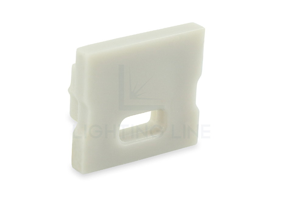 Tapa para perfil en aluminio para tiras de led PRA-SL05-GP-W