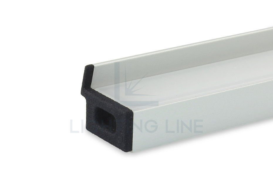 Tapa para perfil en aluminio para tiras de led PRA-SL16L-BP-W