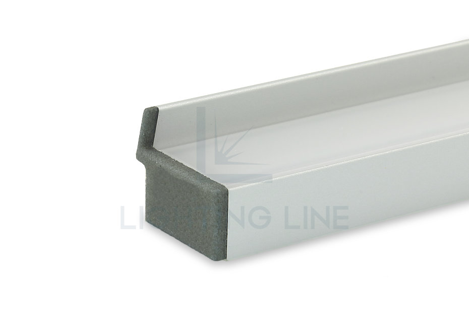 Tapa para perfil en aluminio para tiras de led PRA-SL16L-GP-N