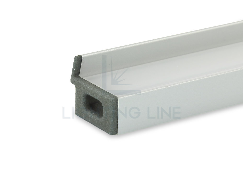 Tapa para perfil en aluminio para tiras de led PRA-SL16L-GP-W