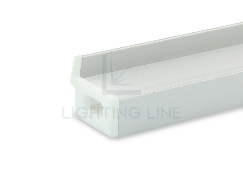Tapa para perfil en aluminio para tiras de led PRA-SL16L-WP-W Tapa para perfil en aluminio para tiras de led PRA-SL16L-WP-W