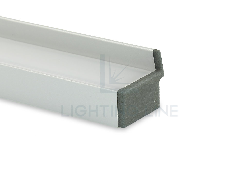 Tapa para perfil en aluminio para tiras de led PRA-SL16R-GP-N