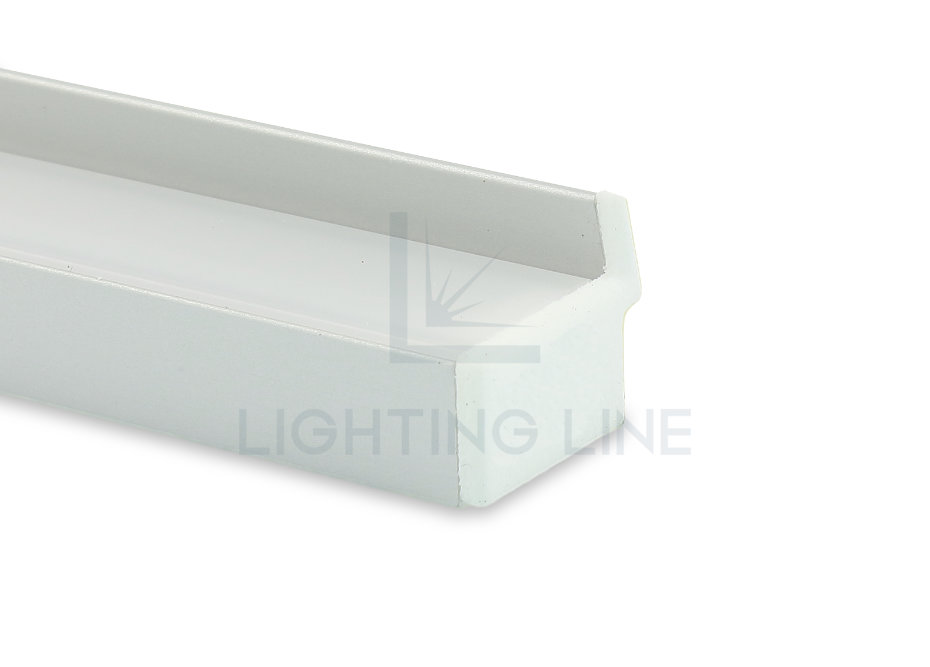 Tapa para perfil en aluminio para tiras de led PRA-SL16R-WP-N