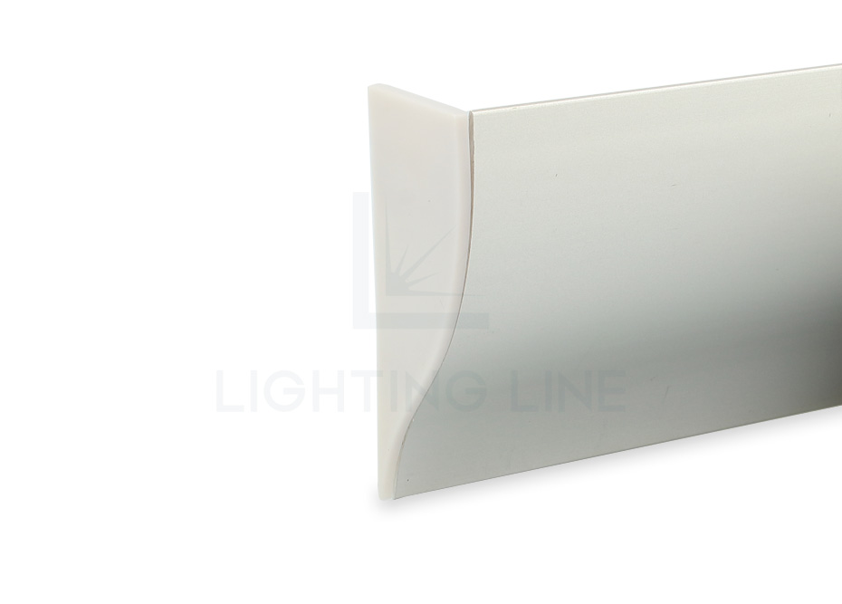 Tapa para perfil en aluminio para tiras de led PRA-WL01L-GP-U