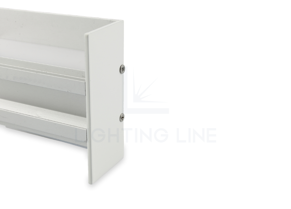 Tapa para perfil en aluminio para tiras de led PRA-WL04-WM-U