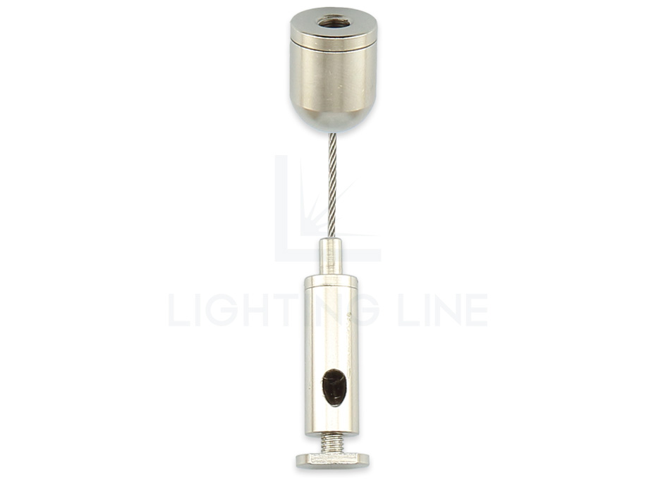 Kit colgador para perfiles suspendidos con regulación cable inferior, 1 cable, longitud 2m PRM-CL02-M