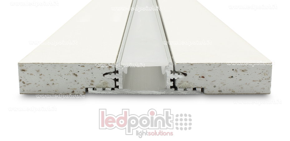 Empalme en forma de X para perfil en aluminio con cartón yeso 44x12mm PR-CR4412-X Empalme en forma de X para perfil en aluminio con cartón yeso 44x12mm PR-CR4412-X