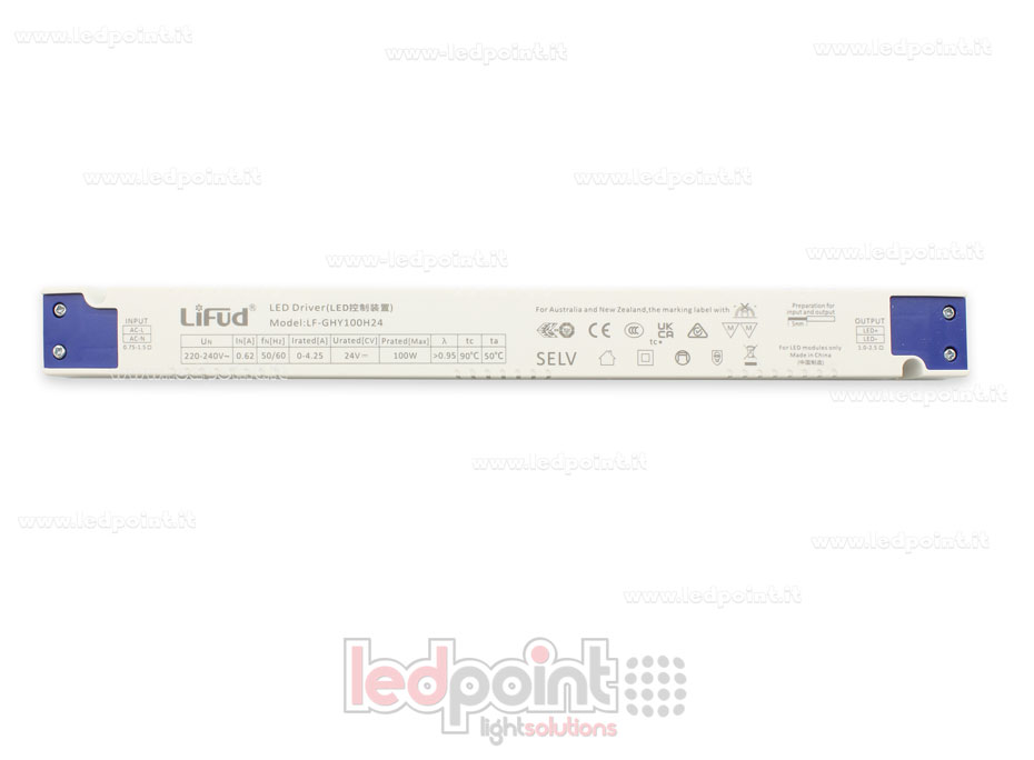 Fuente de alimentación ultra slim 100W 24V LiFud PW-LF100-24-GHY